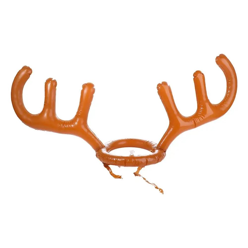 Party Noveltly New Year Gift Ring Toss Outdoor Festival Ferrule Game Christmas Headband Inflatable Antler Hat Inflated Toys