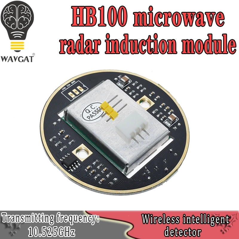 WAVGAT HB100 X 10.525GHz Microwave Sensor 2-16M Doppler Radar Human Body Induction Switch Module For ardunio