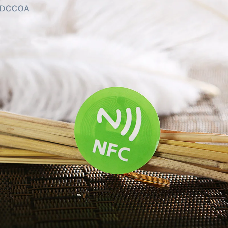 1 шт. водонепроницаемые наклейки NFC из ПЭТ-материала, умные метки Ntag213 для всех телефонов