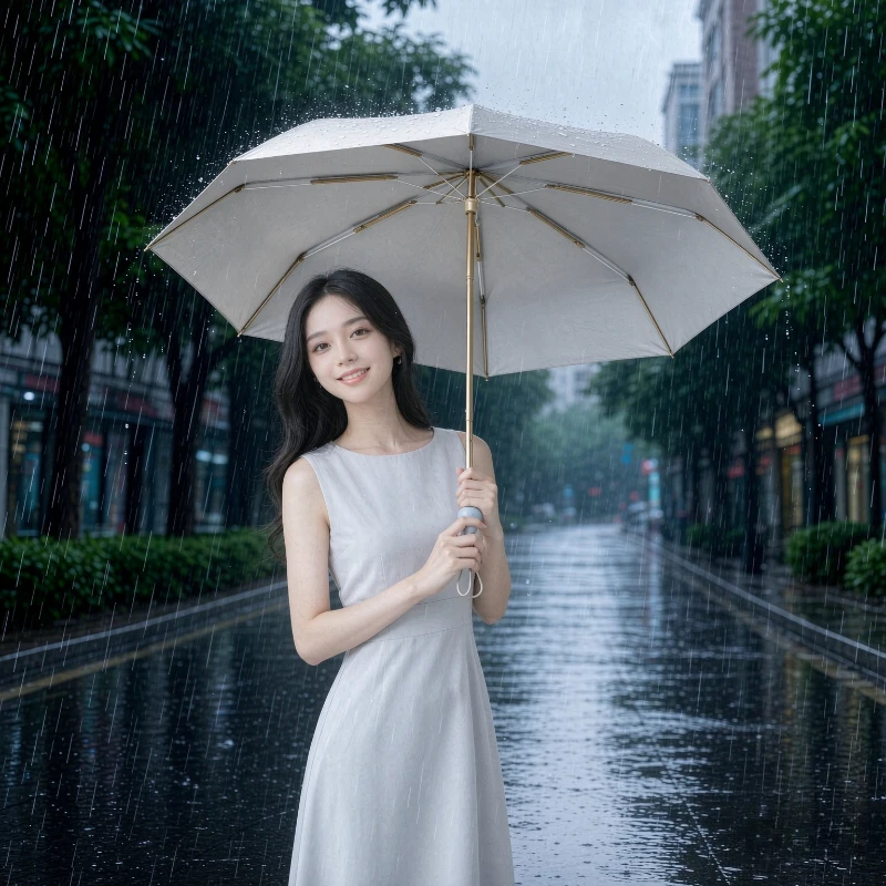 Titanium Silver 5-Fold Sun Umbrella UPF50+ Windproof Compact Lightweight Pocket Rain Shine Parasol for Women Travel Use 접이식 우산