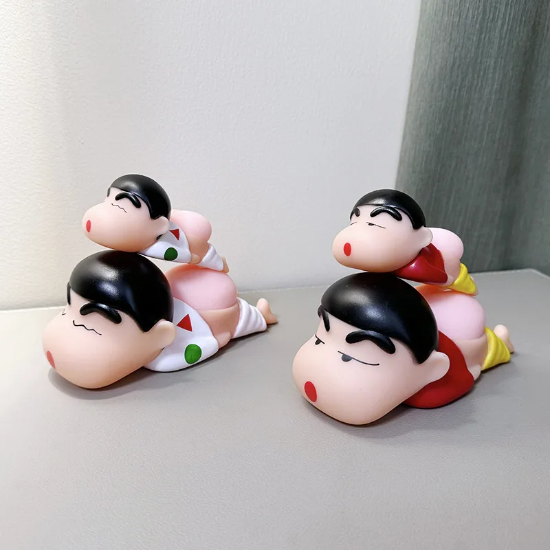 New Crayon ShinChans Anime Action Figure Car Desktop Funny Shinnosuke Nohara Ornaments Statue Dolls Birthday Toy Christmas Gifts view 5