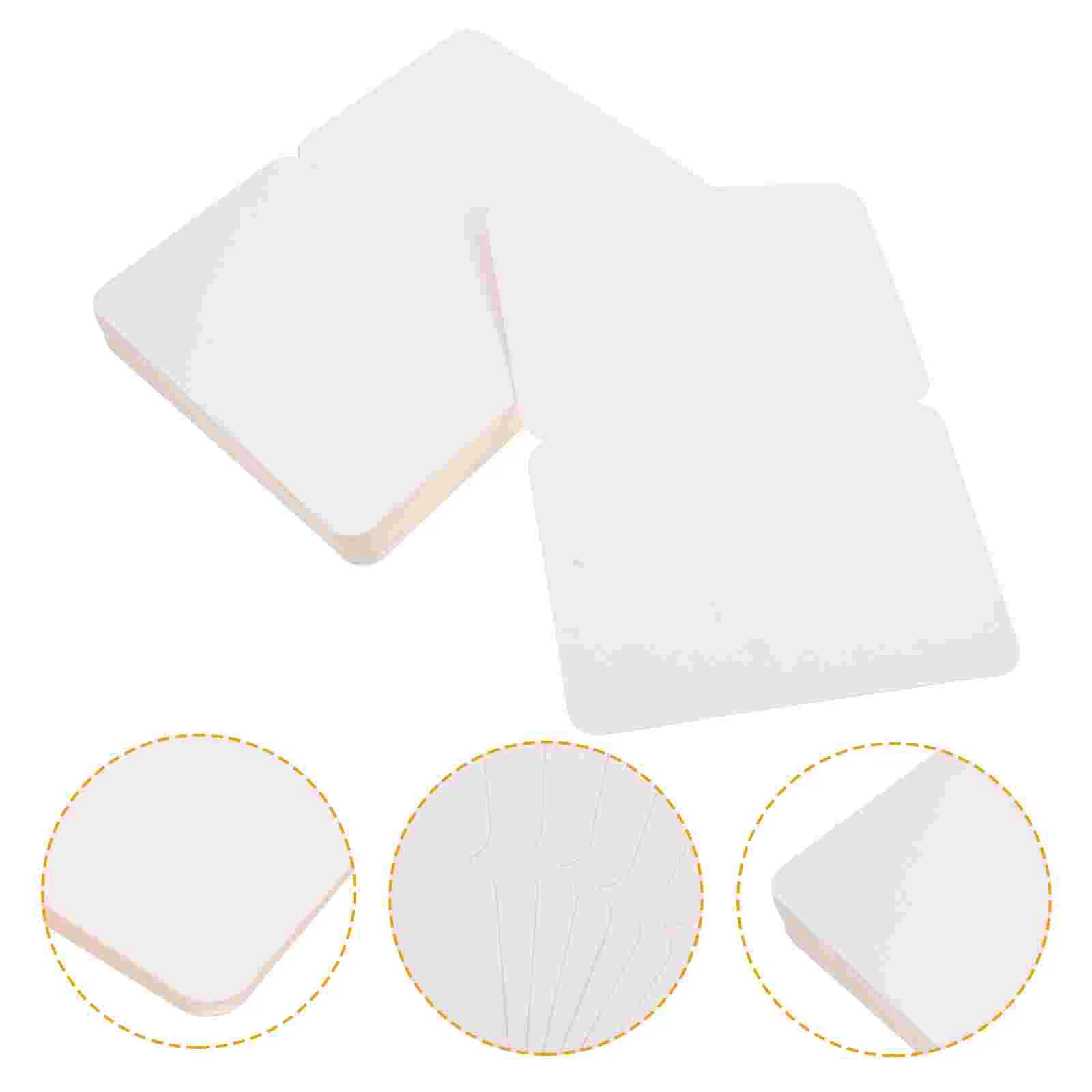 

50 Pcs Gift Card Commemorate Fold Blank Cards in Half Greeting 145X98cm Kraft Paper Decorative Blessing