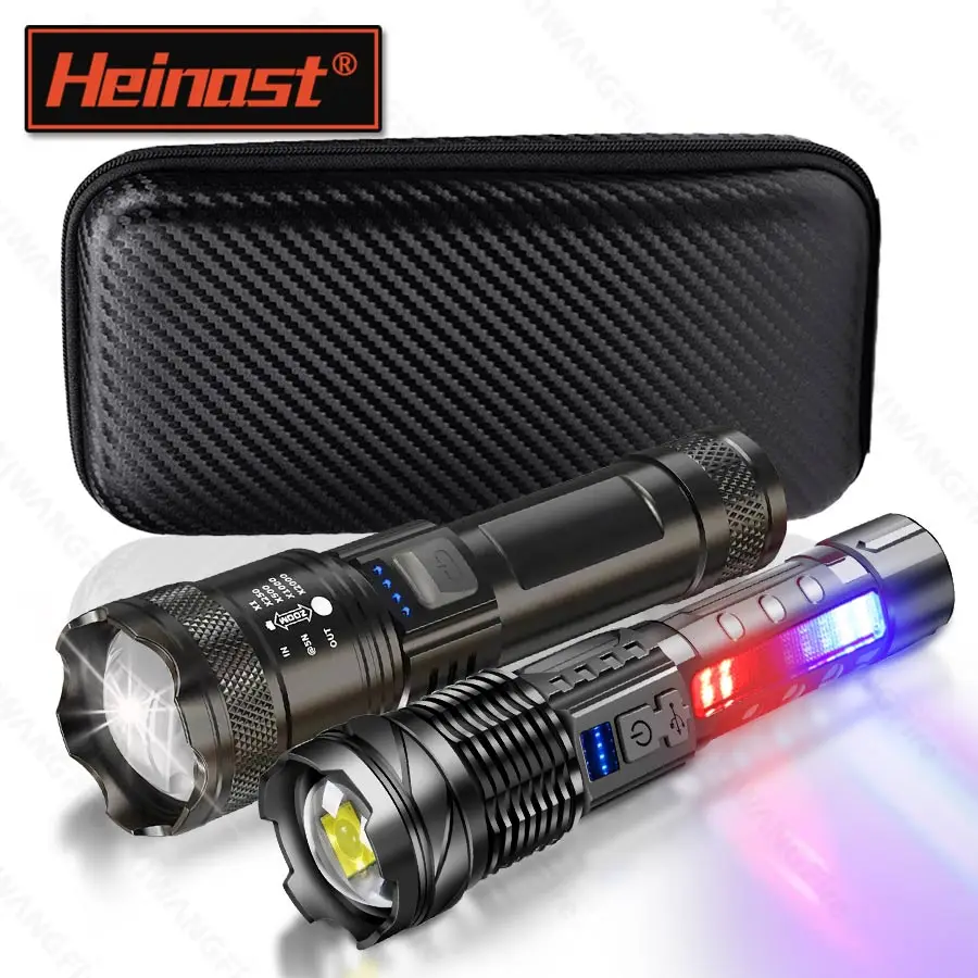 

Перезаряжаемый светодиодный ручной фонарик с возможностью масштабирования и дисплеем мощности Водонепроницаемый ручной фонарь высокой мощности Открытый дикая природа Кемпинг