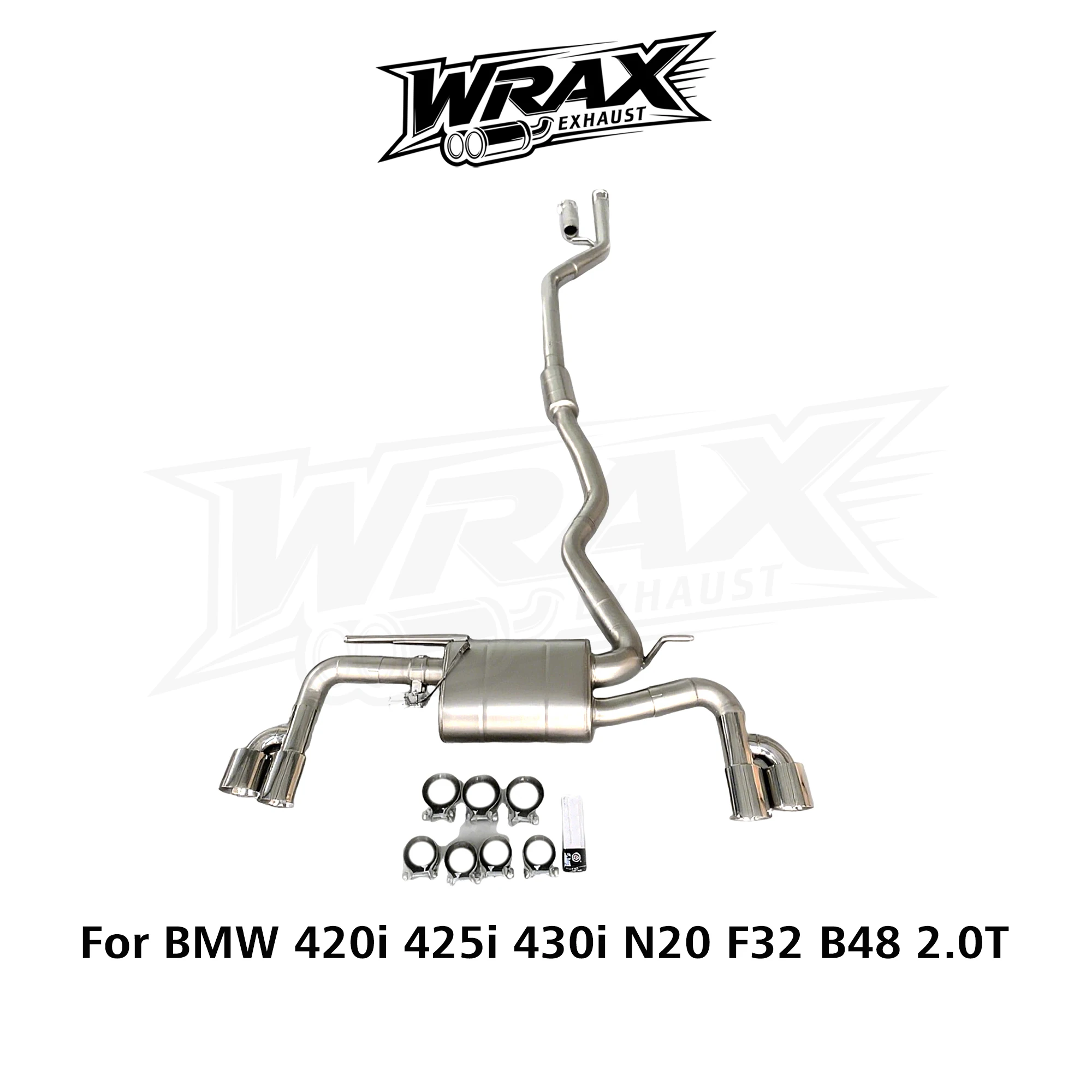 

WRAX Sport Exhaust Modification for BMW 420i 425i 430i N20 F32 B48 2.0T SS304 Valve Catback Plug-and-Play Easy Installation