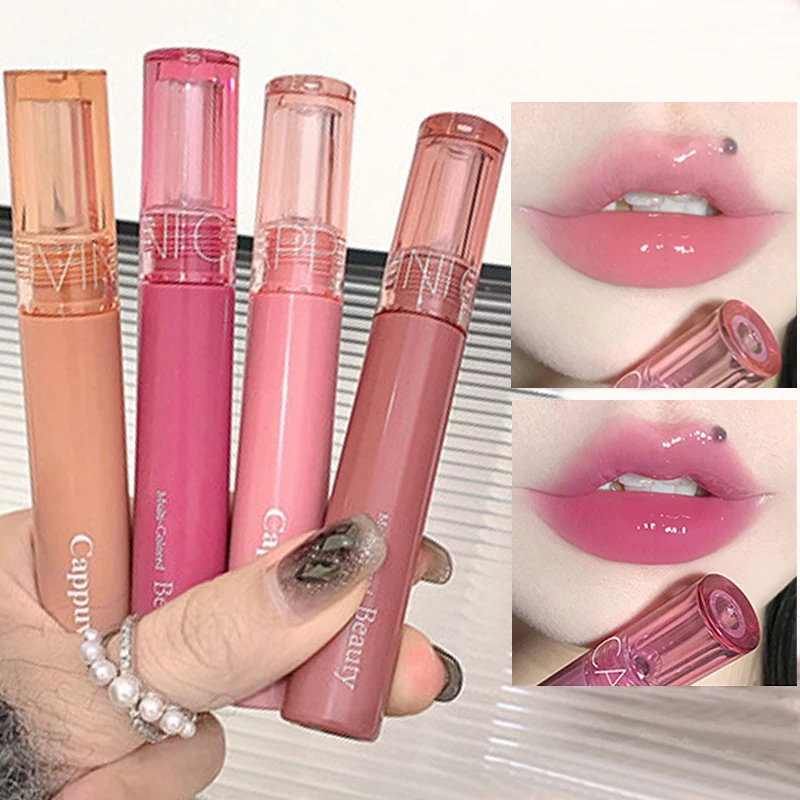 6 Colors Mirror Juice Lip Glaze Long Lasting Moisturizing Glossy No Sticky Sexy Pink Lip Gloss for Women Korean Makeup Cosmetics