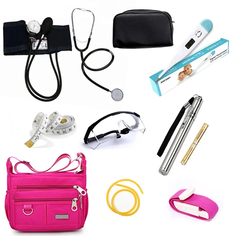 Trousse de premiers soins portable étanche, trousse de survie d'urgence domestique, petite boîte médicale, voyage en plein air, voiture, maison, 9 articles