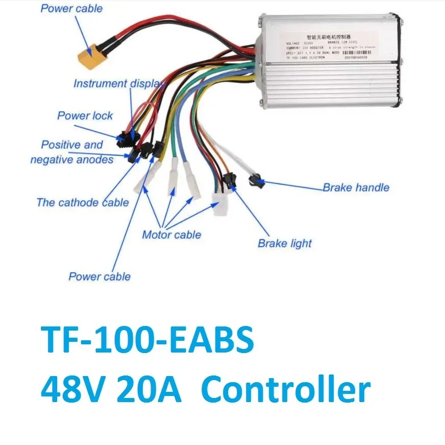 48V 20A Electric Scooter Controller  TF-100 6 Pin Throttle  Connection Harness for 10 Inch KUGOO M4 Scooter Electric Scooter