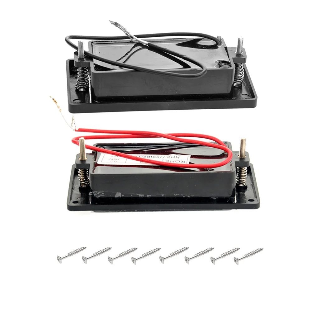 

Humbucker Set Black For Electric Guitar Replacement Sealed Humbucker Pickups Sealed Noiseproof High Output Warm Tone