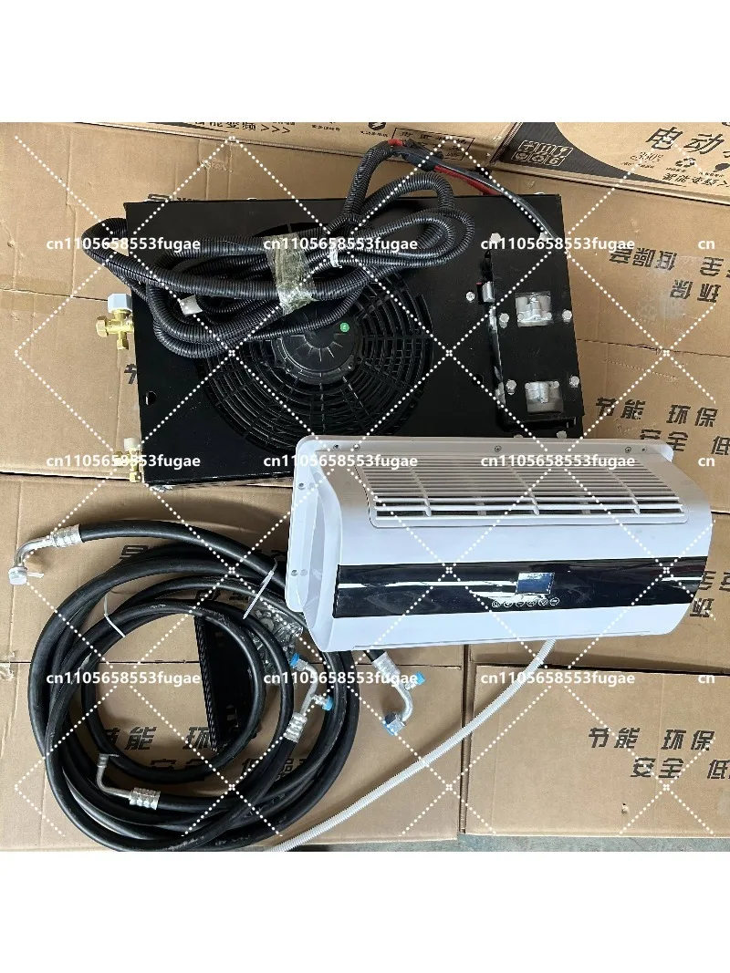 12V Split Parking Air Conditioner R-134A Refrigerant 24V Cooling Truck RV Mobile AC Fan Compressor