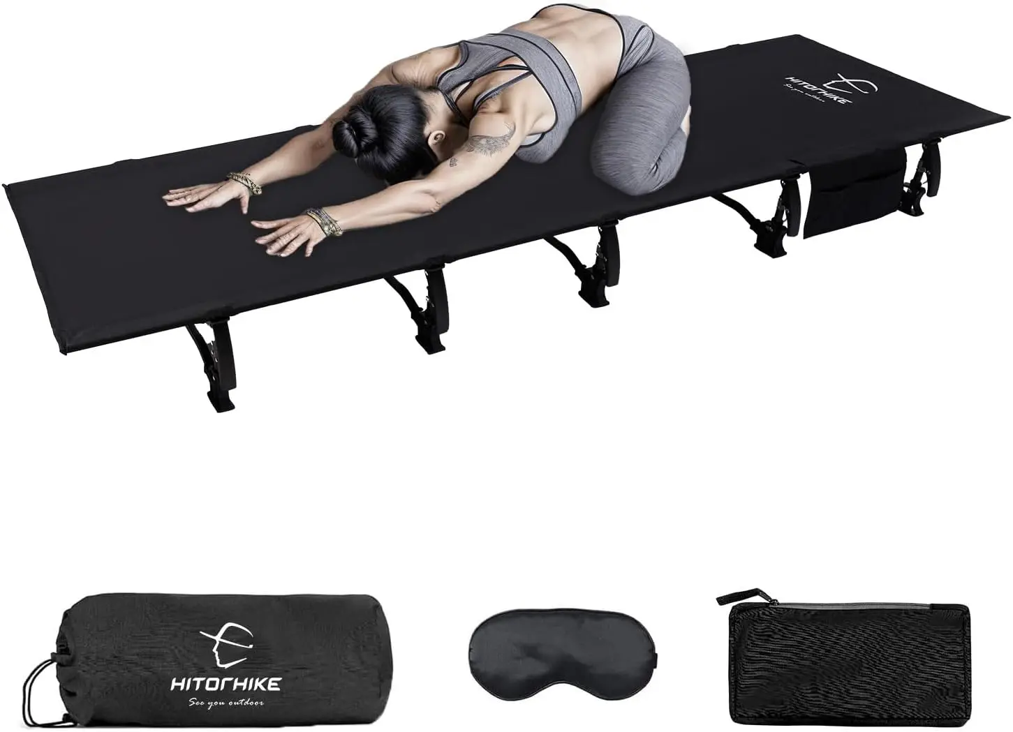 

Camping Cot Compact Folding Cot Bed For Outdoor Backpacamping Cot Bed