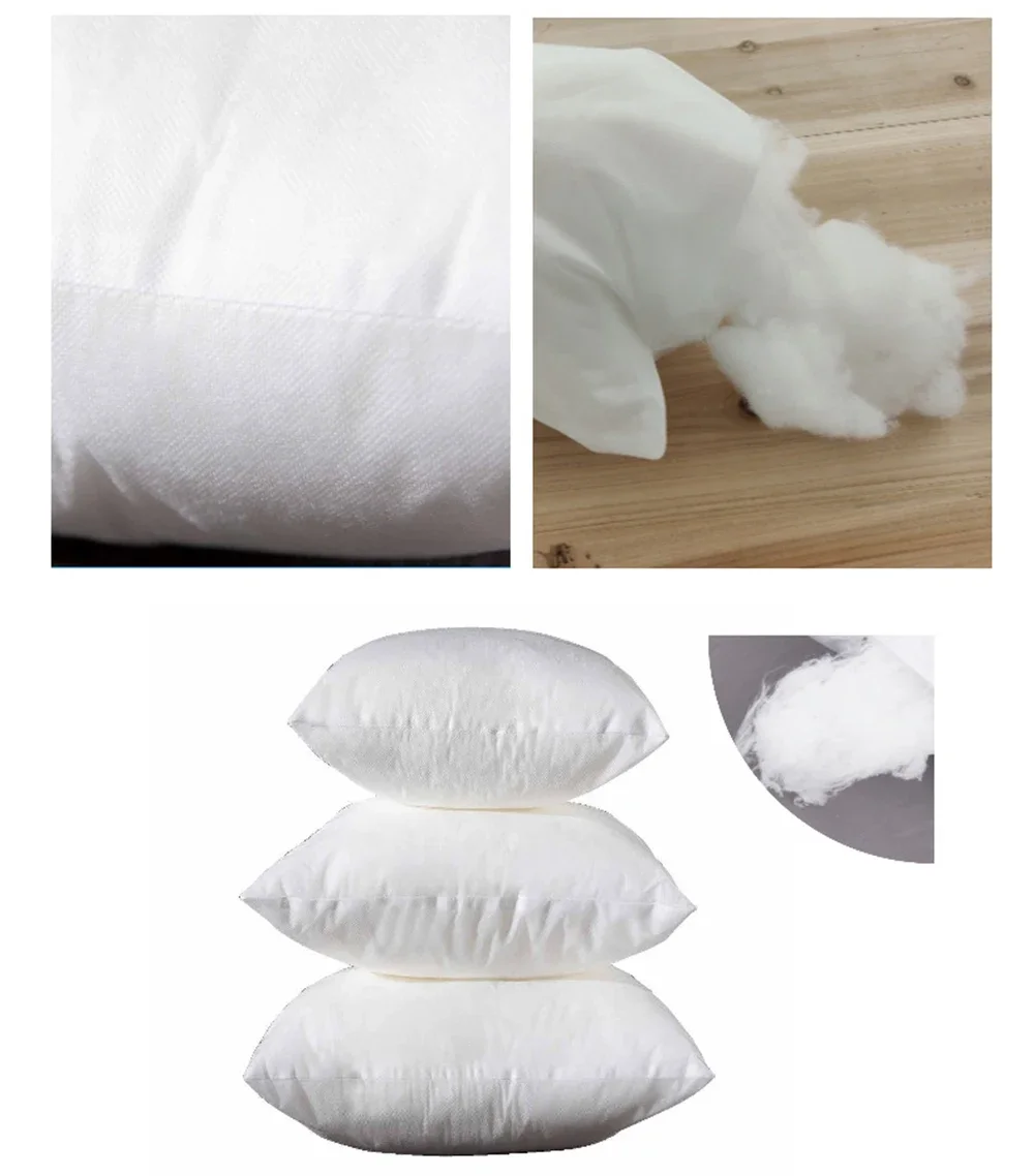 Real Home Cushion Core 35x35/40x40/45x45/50x50/55x55/60x60/65x65/30x50/35x55/40x60cm Waist Cushion Core PP Pillow Filling Cotton