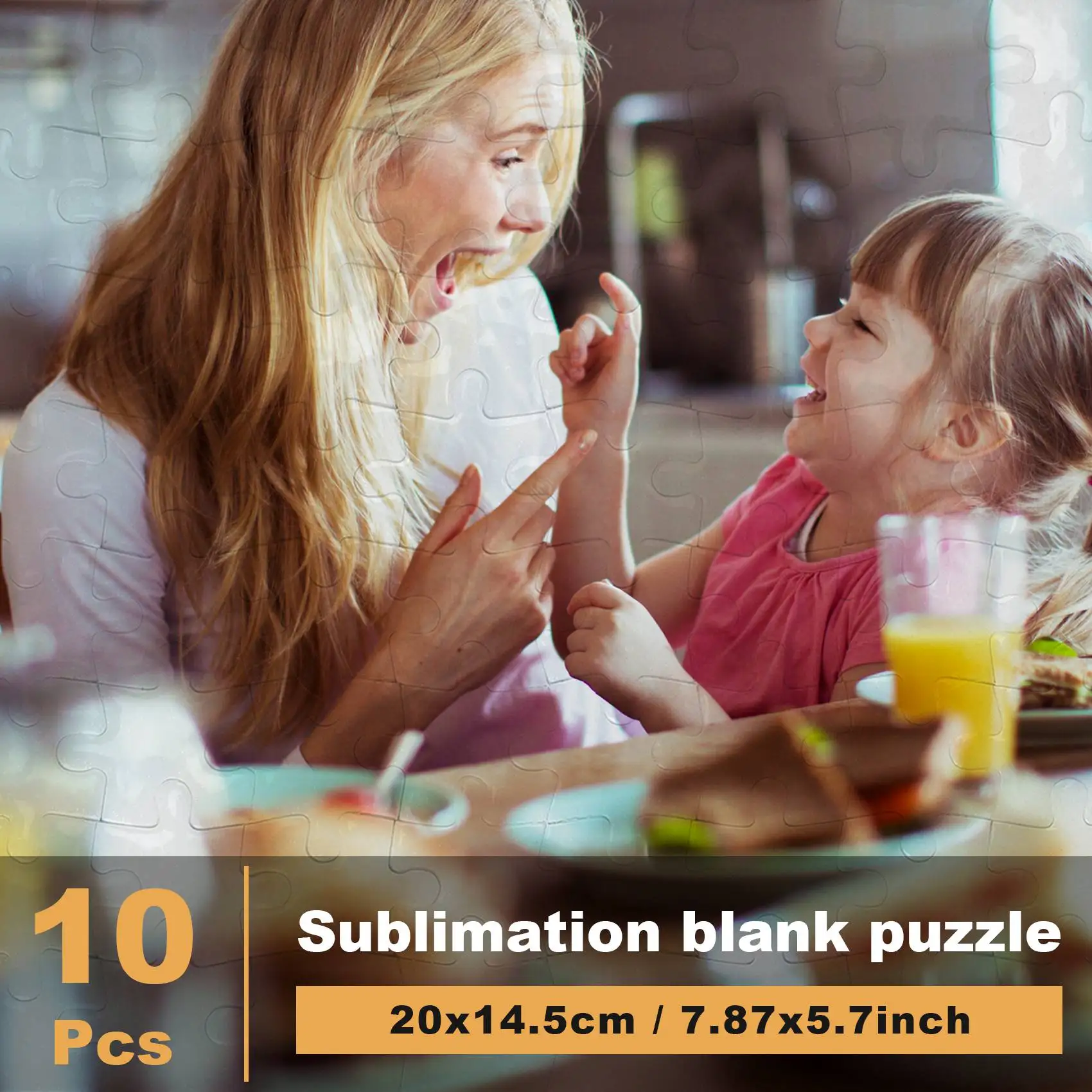 Available Sublimation Blank Puzzle 10Pcs/Lot DIY Craft A5 Jigsaw Puzzle for Sublimation Ink Transfer