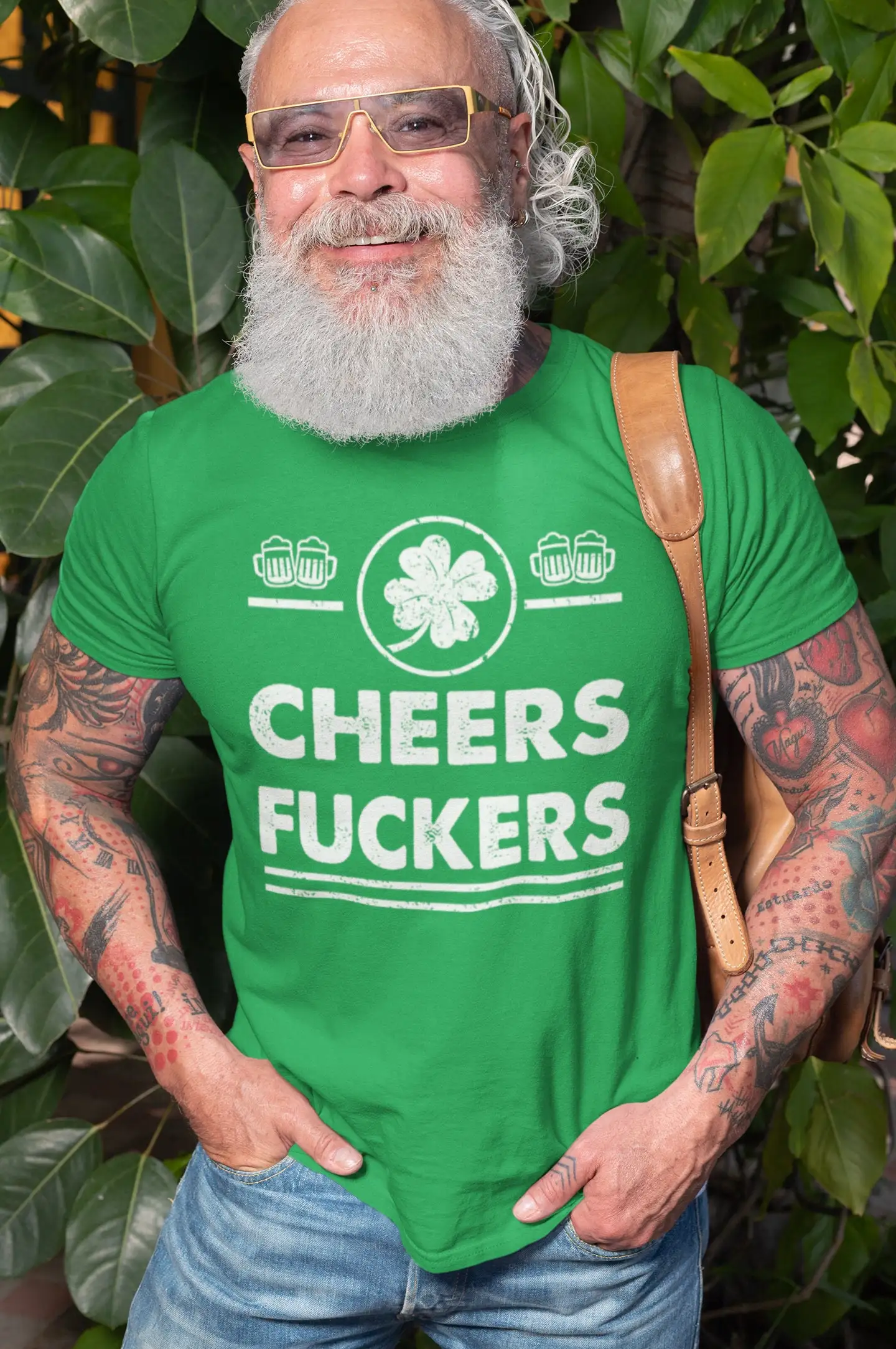 Funny Saint Patrick'S Day T Shirt Clover Shamrock Rude Offensive St Patty'S For Men Him Dad Grandpa Husband