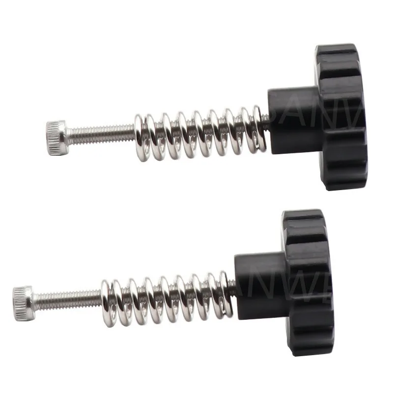 3D printer parts, new hot bed leveling kit M3 * 45 screw injection molding large size hand screw nut + spring