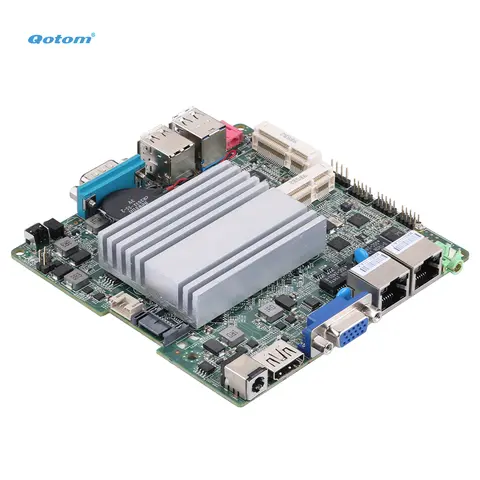 Qotom Mini ITX Motherboard Q1900G2-P Bay Trail J1900 Quad Core TDP 10W, HD VGA Dual LAN Motherboard DC 12V