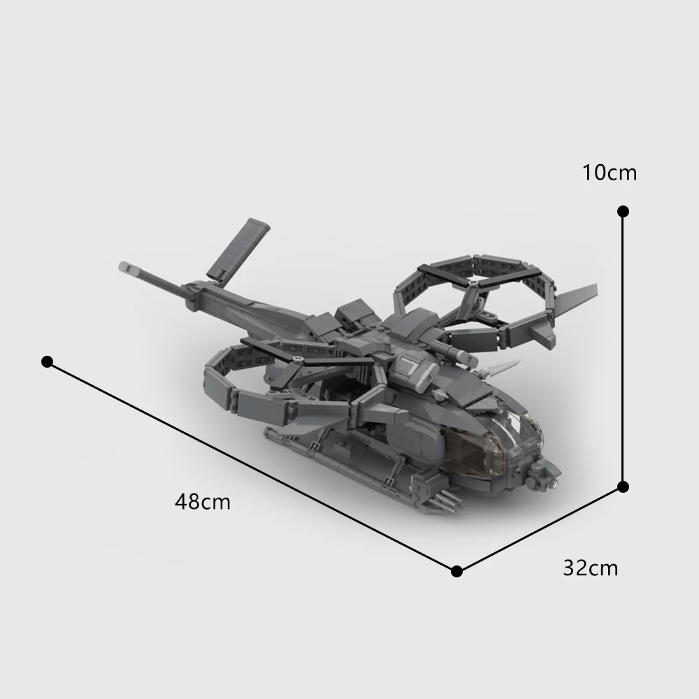 MOC Avatars The Illuminated World Wars Building Blocks Kit RDA Helicopters Aerospatiales SA-2 Samsons DIY Bricks Toys Kids Gift