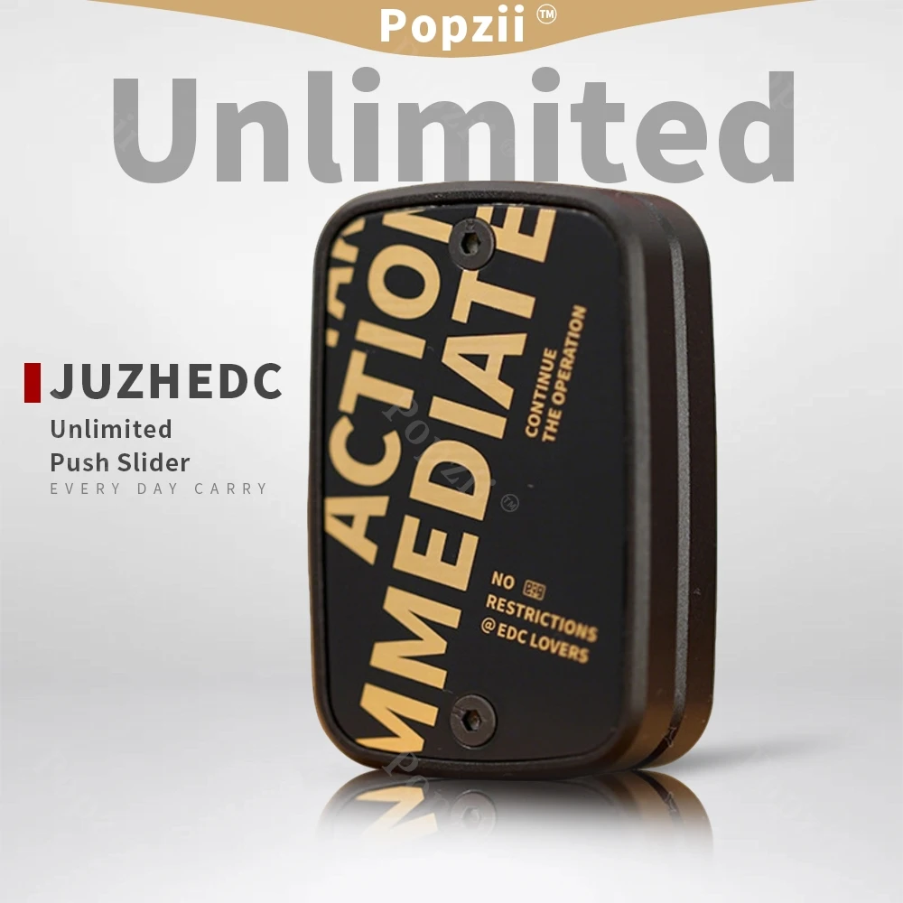 

JUZHEDC Алюминиевый слайдер для взрослых, игрушка для снятия стресса, фингер-трюки, EDC-флиппер, антистрессовая игрушка для снятия тревоги