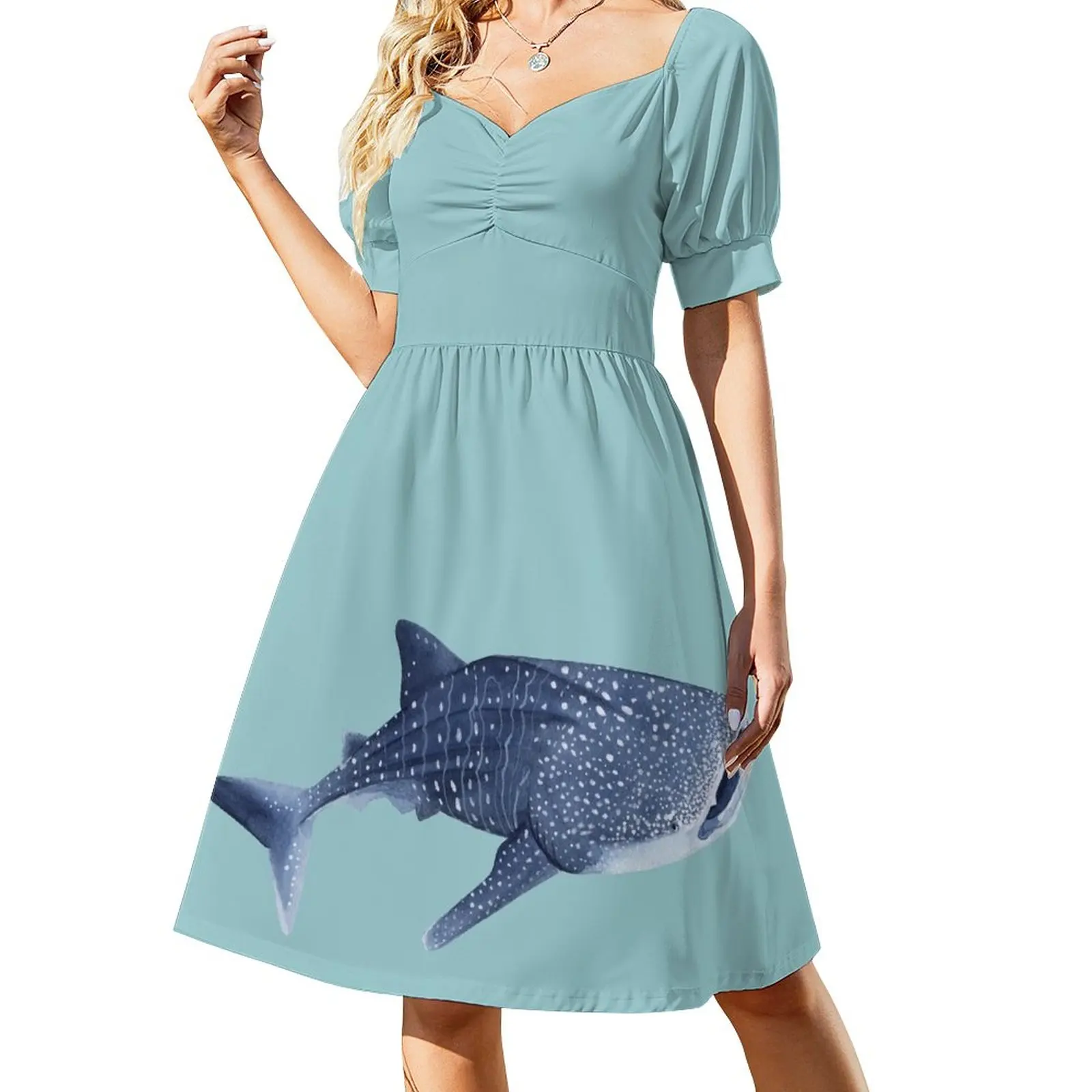 

WHALE SHARK Sleeveless Dress Dress vintage women's dresses luxury Clothing dresses korean style