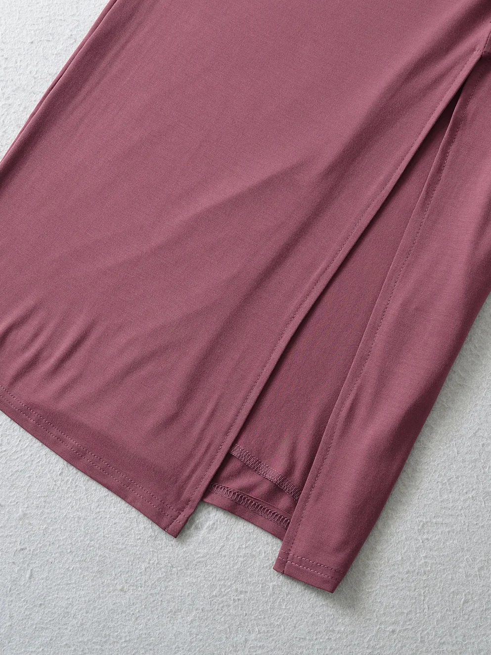 وسادة صدر للتنحيف من Pure Desire Sle للسيدات معلقة من القطن غير الرسمي بفتحة جانبية طويلة Dr