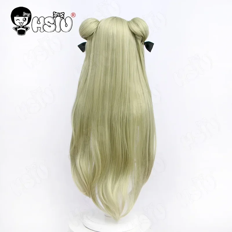 Nikke De Godin Van De Overwinning Cosplay Soda Cosplay Pruik Hsiu 90Cm Soda Groene Dubbele Paardenstaart Lang Haar Synthetische Pruik Soda Pruik