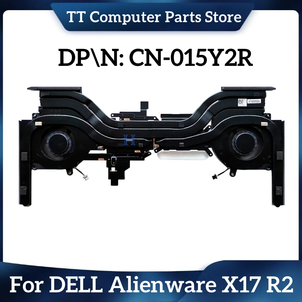 

TT New Original Laptop CPU GPU Cooling Fan Heatsink For Dell Alienware X17 R2 015Y2R AT3Q3003ZAL Free Shipping