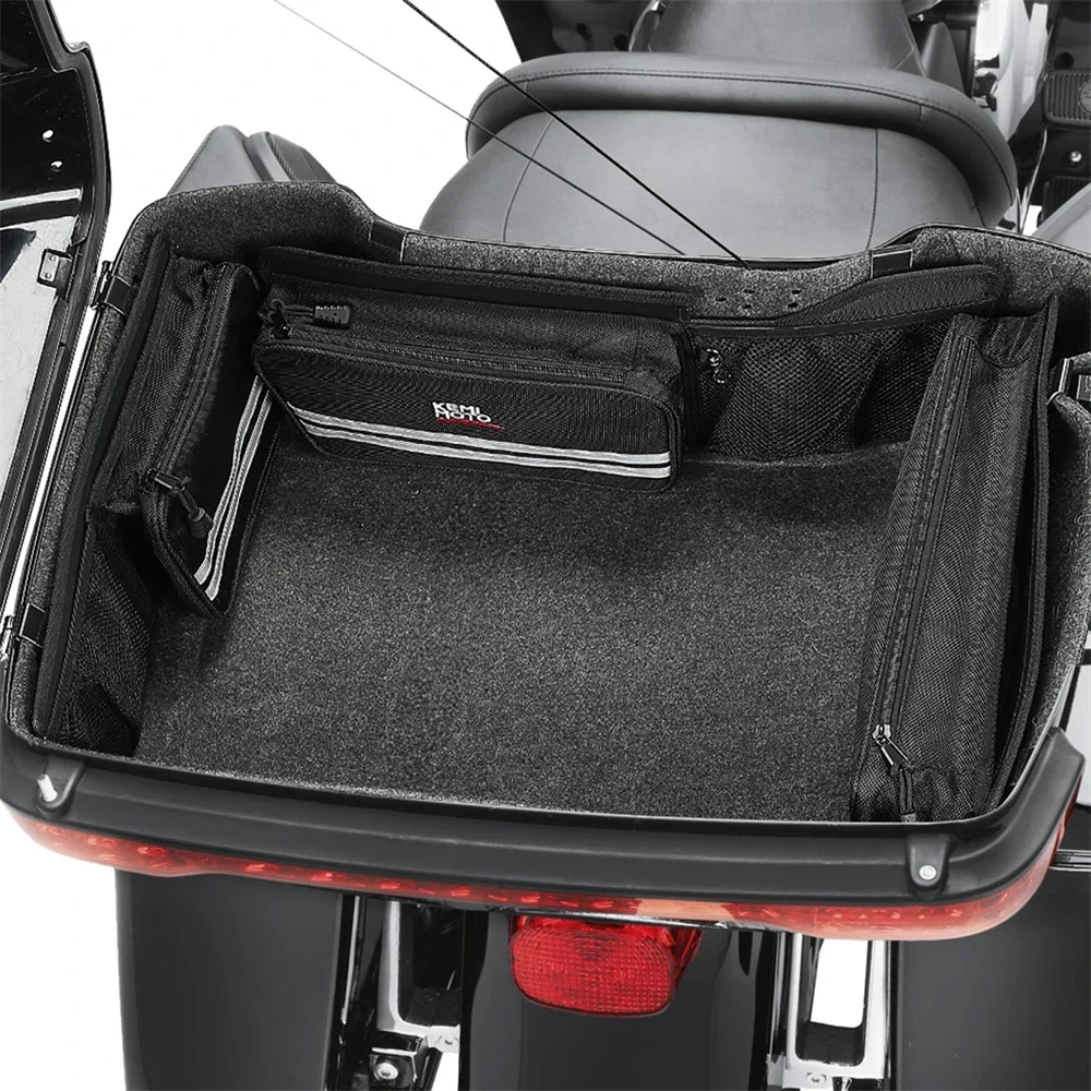 Motorcycle Tour Pack Organizers Bag for Touring Street Glide Electra Glide Road King Road Glide 2014-2024 Travel Storage Bags