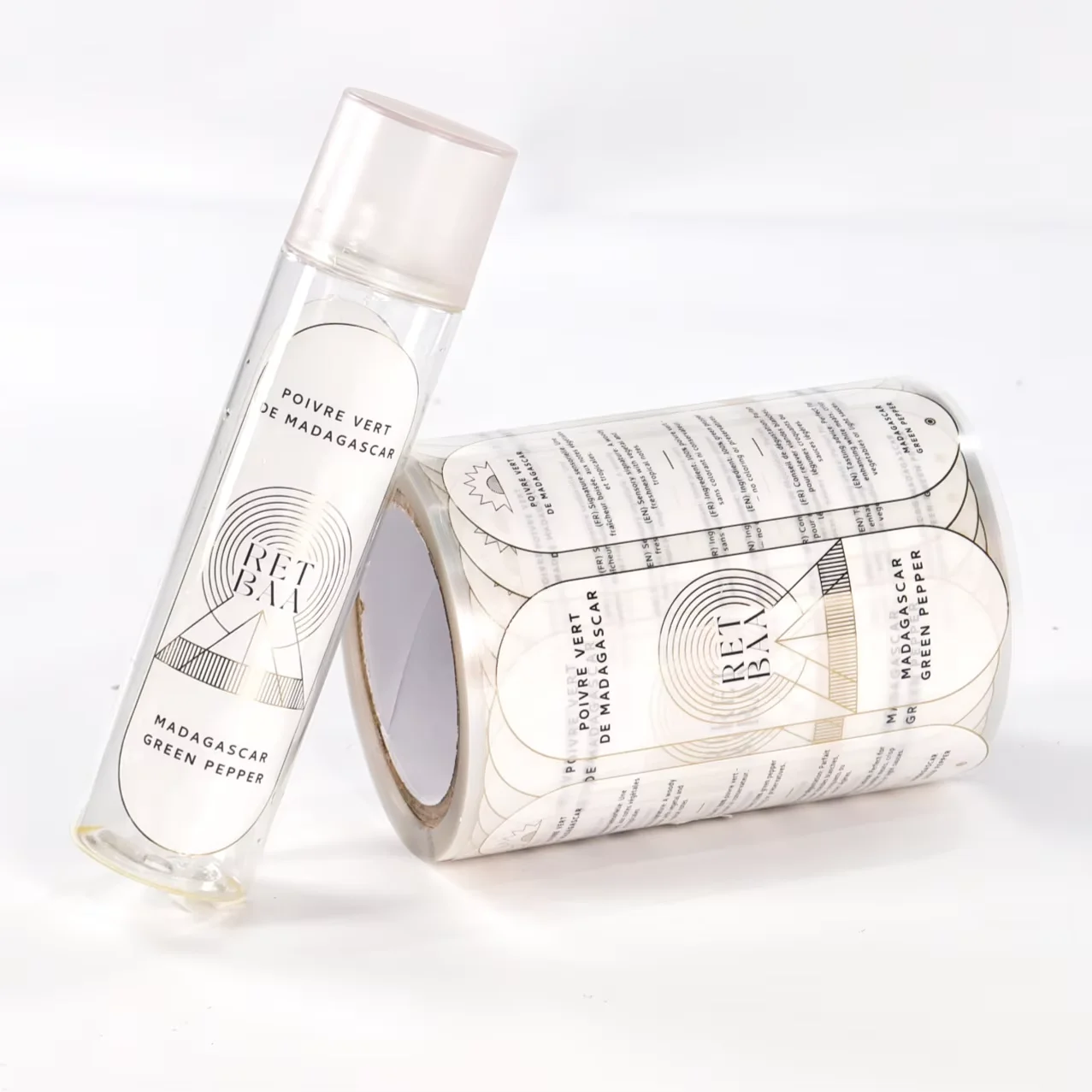 Custom Printed Luxury  Labels｜Hot Foil Stamping｜Transparent Material｜Premium Food Branding Stickers