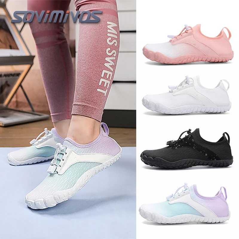 

Новые быстросохнущие дышащие аквашузы для пар, для активного отдыха на пляже, плавания, ходьбы по воде, мужские и женские нескользящие пляжные водные туфли