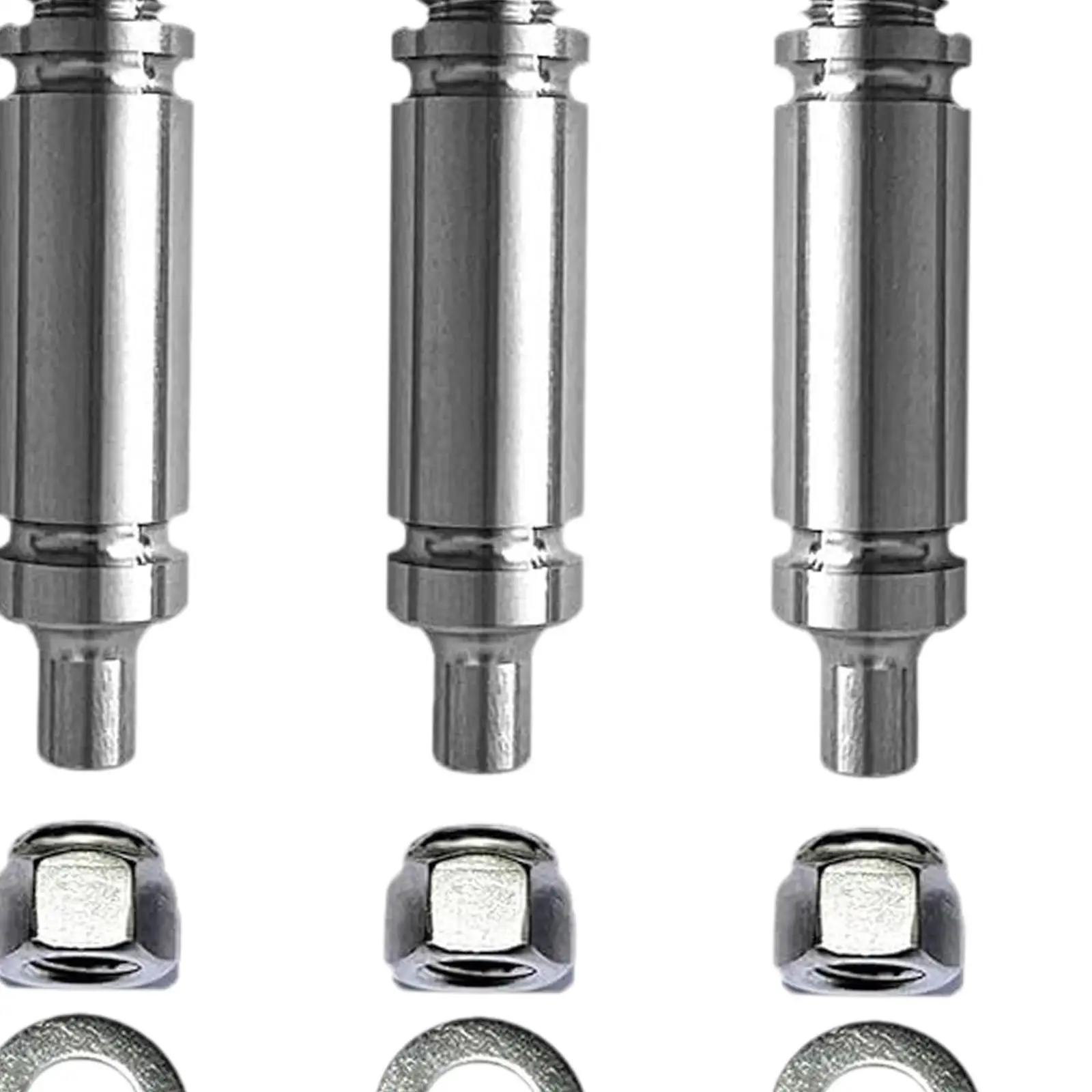 Dryer Drum Support Roller Shaft Kit Alloy Steel Durable Replacement Axle for High Load Front and Rear Dryer