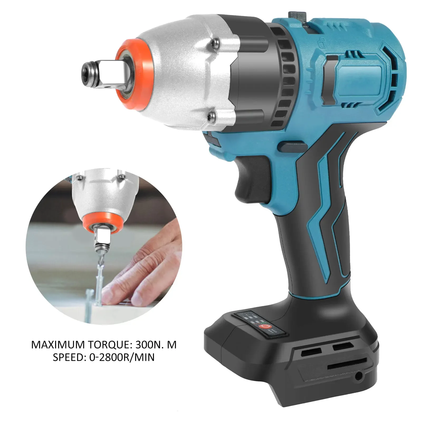 Electric Impact Wrench 2800r/min High-Torque Electric Impact Drill 1/4