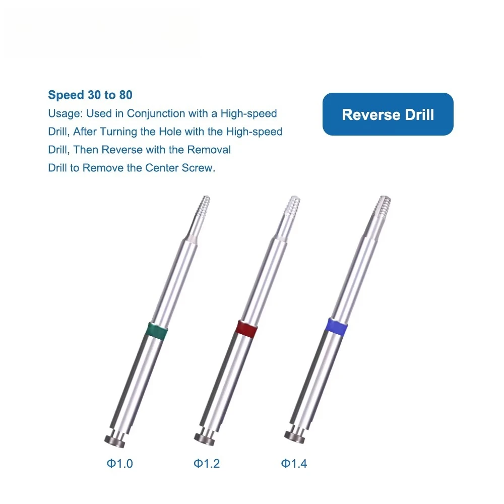 Dental Broken Screw Remover Kit Drill Guide Extraction Surgical Manual Stainless Steel Wholesale Surgery Kit