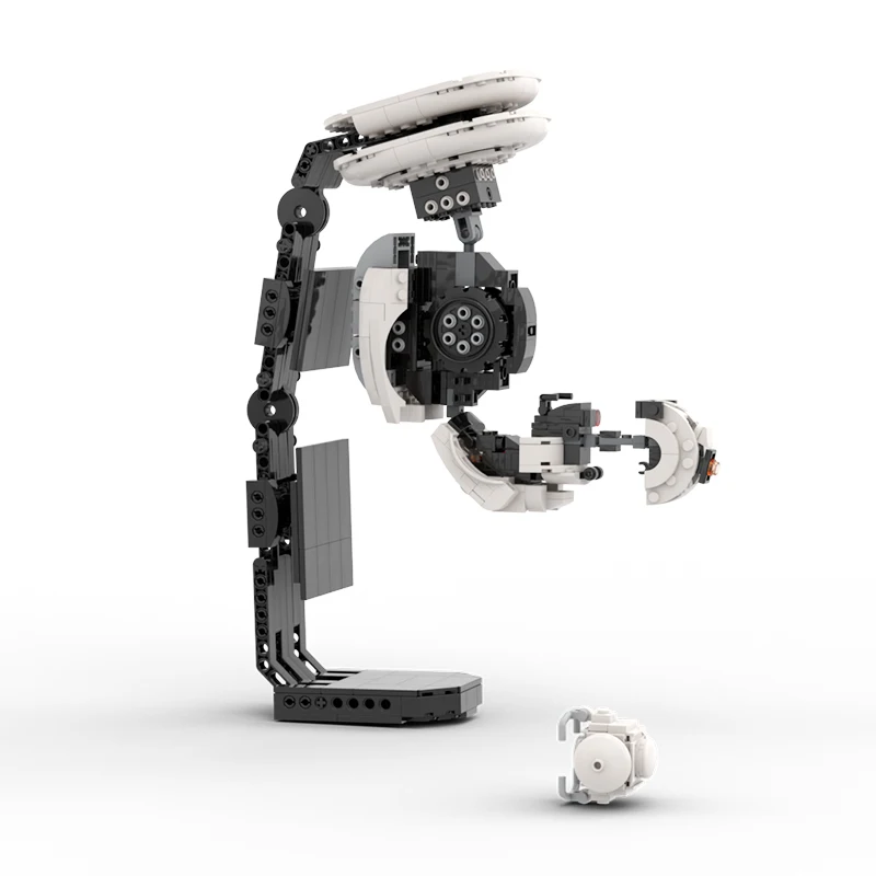 Build moc portal 2 glados wissenschaft roboter bausteine setzen apertured atlas und p-körper ziegel spielzeug für kinder kind geburtstags geschenk