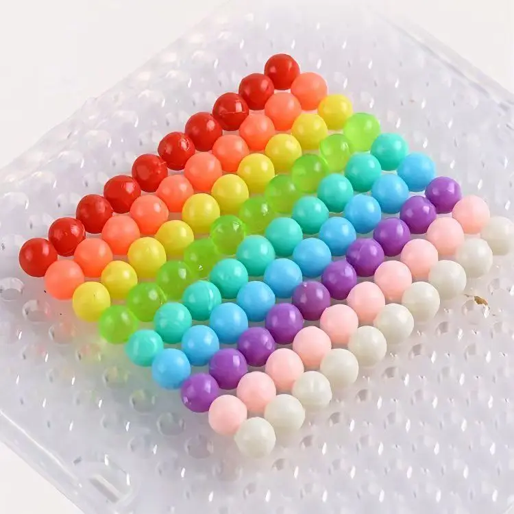 

300 шт./упак. Несминаемые гранулы Hama Beads для творчества, смешанные кристаллические волшебные бусины, DIY, раскрывающиеся при контакте с водой, шарики-перлены, игрушки для детей