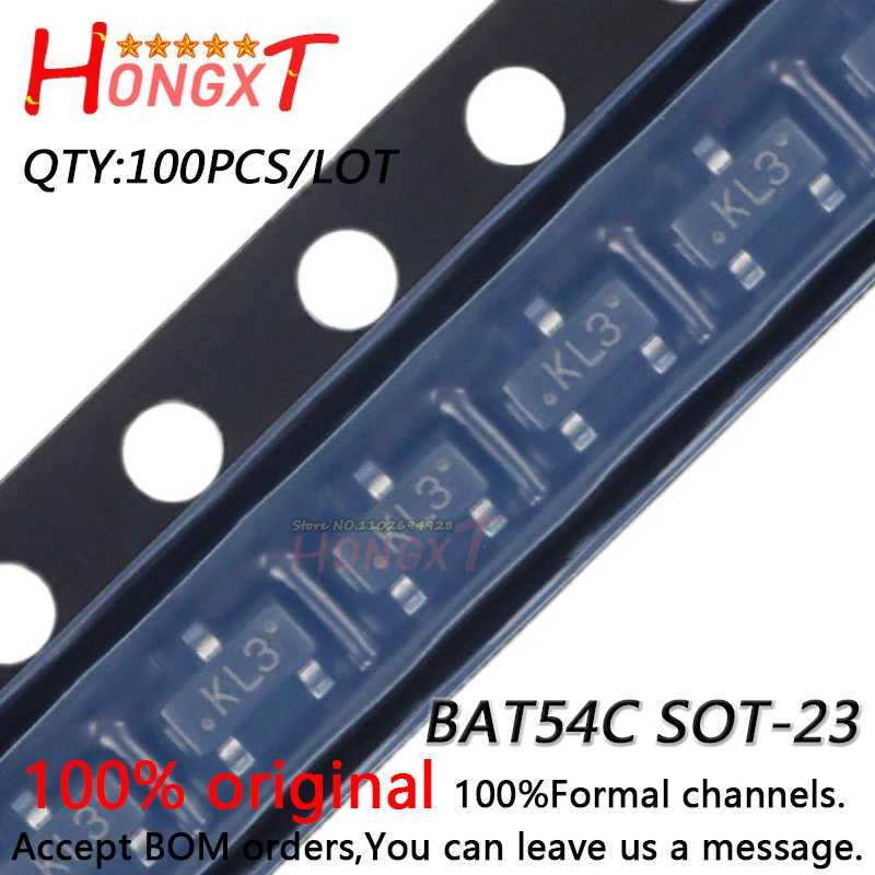 100PCS BAT54C KL3 S…