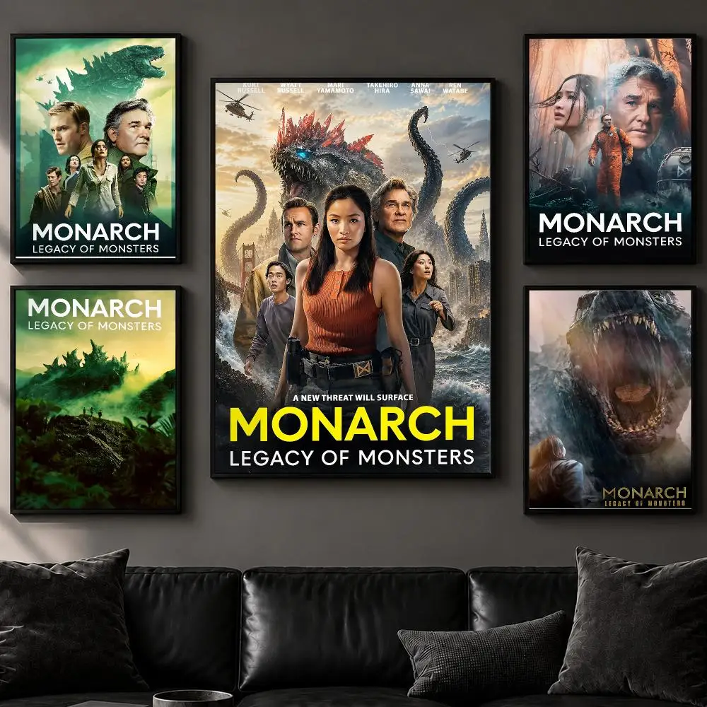 Drama M-Monarch: Legacy of MonstersS Poster Art  Self-Adhesive No Glue Residue Wall Decor for Bedroom Living Room