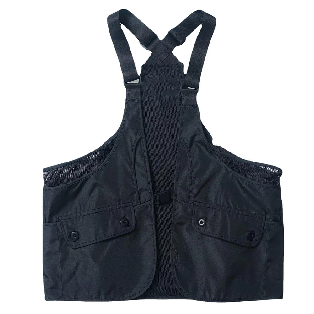 

Top Vest Hip Hop Loose Sleeveles Adjustable Casual Harajuku High-capacity Solid Color Streetwear Workwear Vest