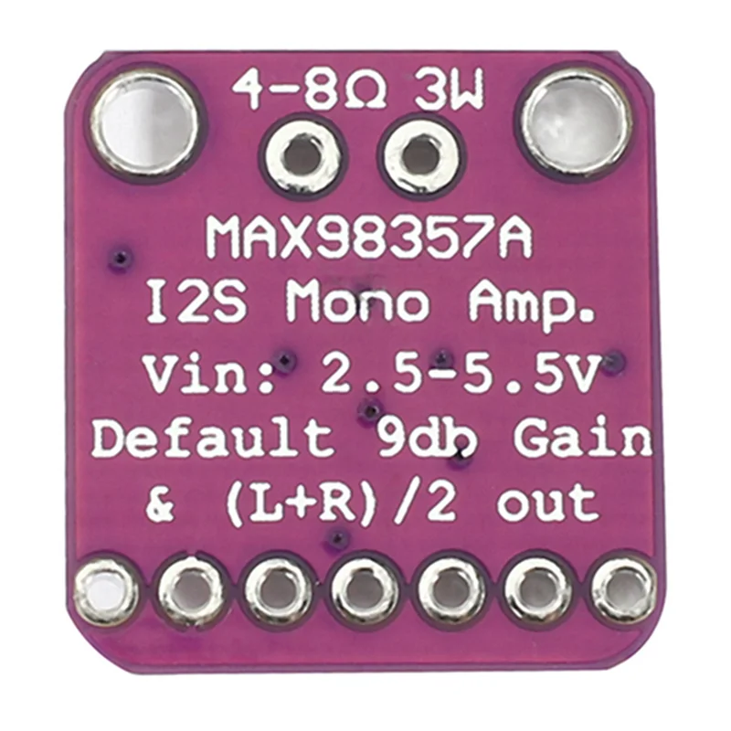 ABMF-6X Max98357 I2S 3W 클래스 D 증폭기 브레이크 아웃 인터페이스 Dac 디코더 모듈 Raspberry Pi Esp32 용 필터리스 오디오 보드