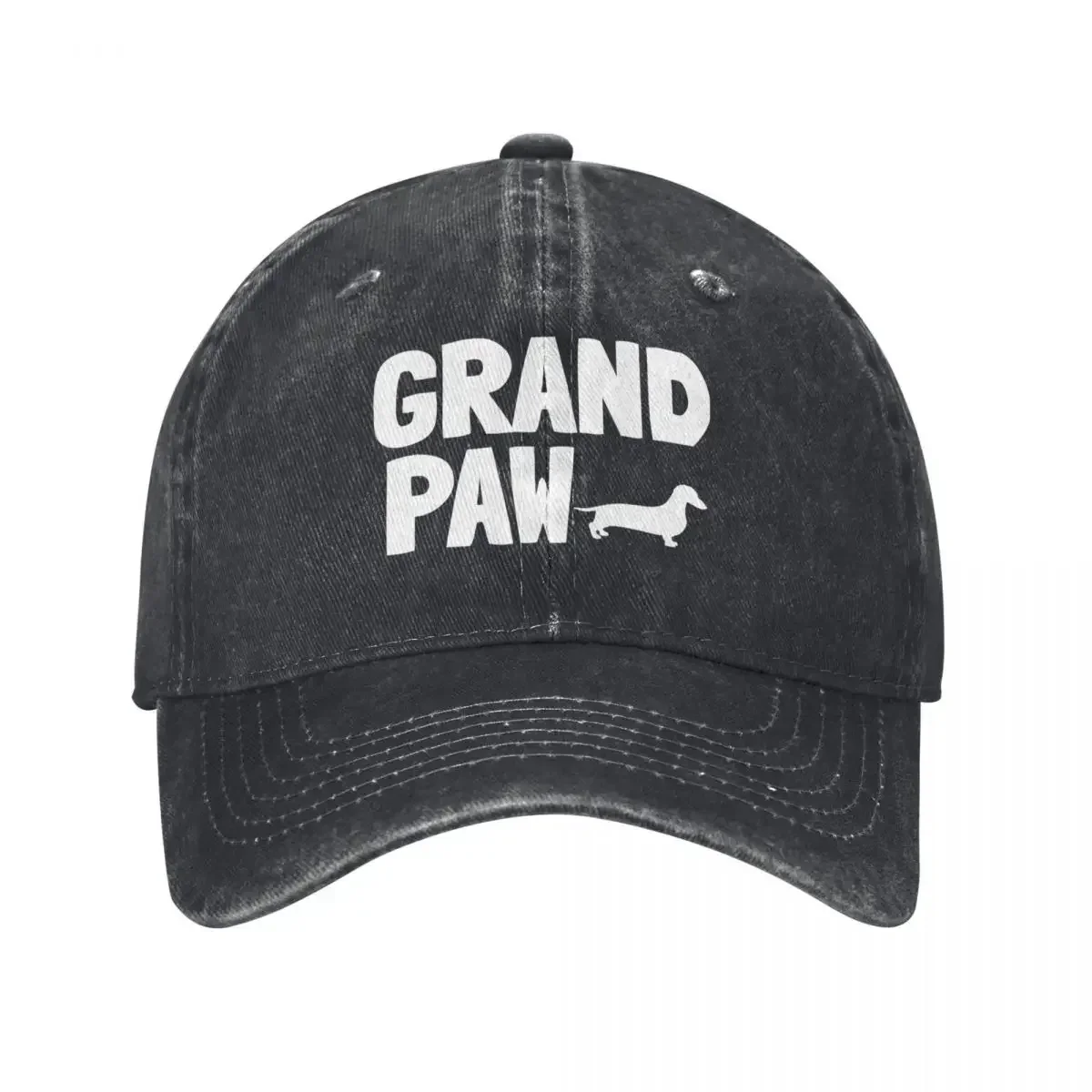 Grand Paw Funny Dachshund Grandpa Dad Dog Gift Baseball Cap Anime Hat Sun Caps  Hat Thermal Visor Sun Hats For Women Men's