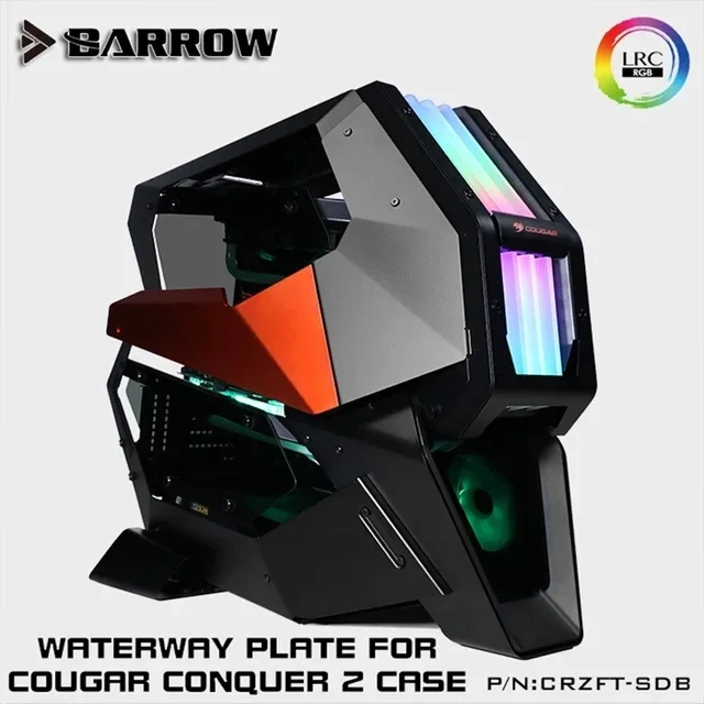 

Barrow Distroplate for COUGAR Conqueror 2 Dedicated Case CRZFT-SDB Water Cooling System for PC Gaming 5V 3PIN Waterway Board