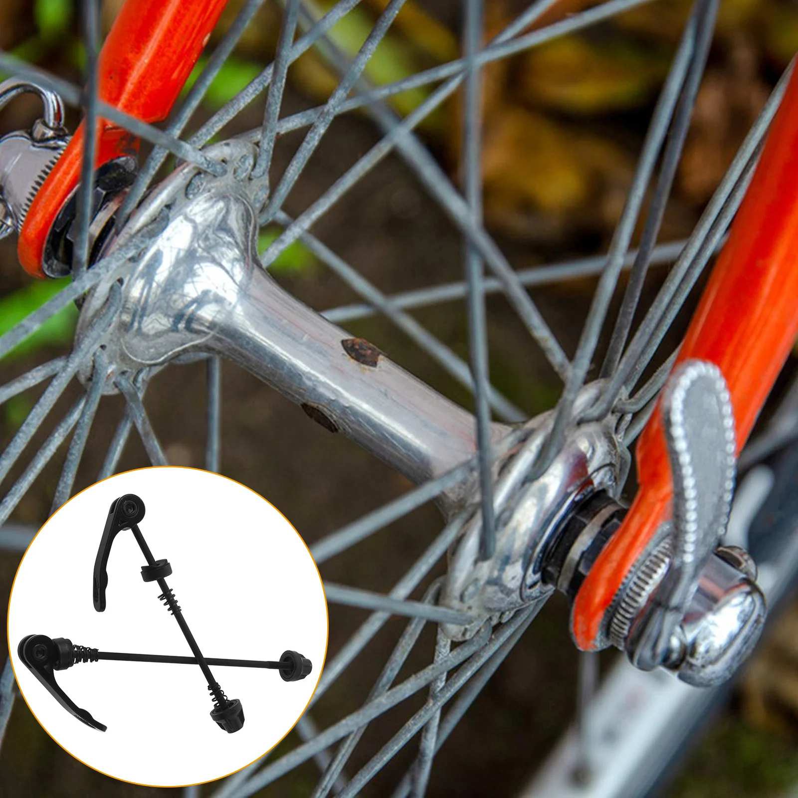 

Bicycle Hub Quick Release Skewer Alloy Bike Locking Skewer For Road Mountain Folding Bike Ultralight Durable Wheel