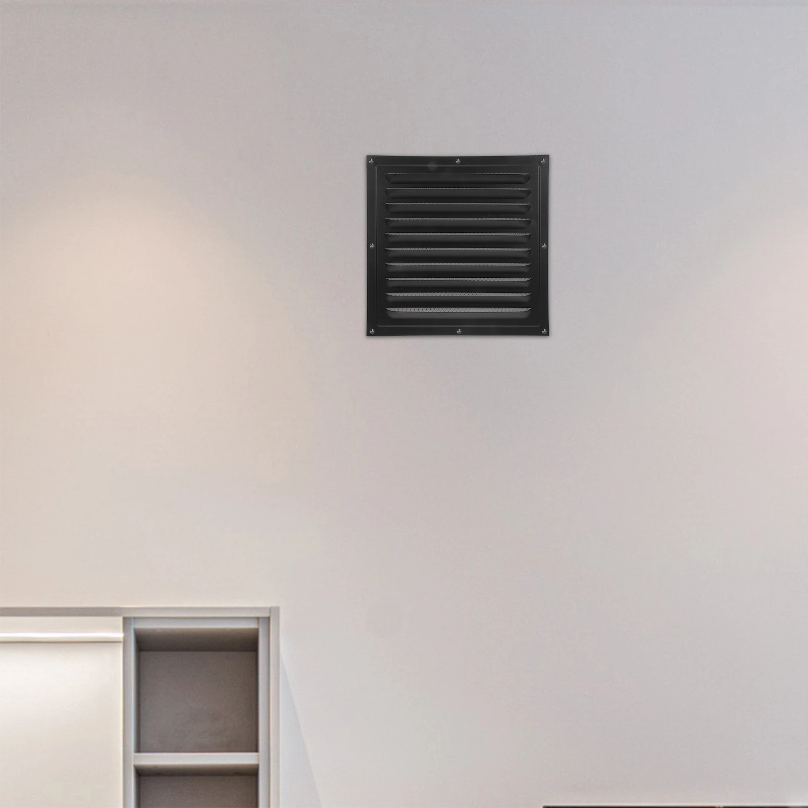 

Shutter Cover Exterior Wall Vent Attic with Screen Gable for Home Walls Air Outlet