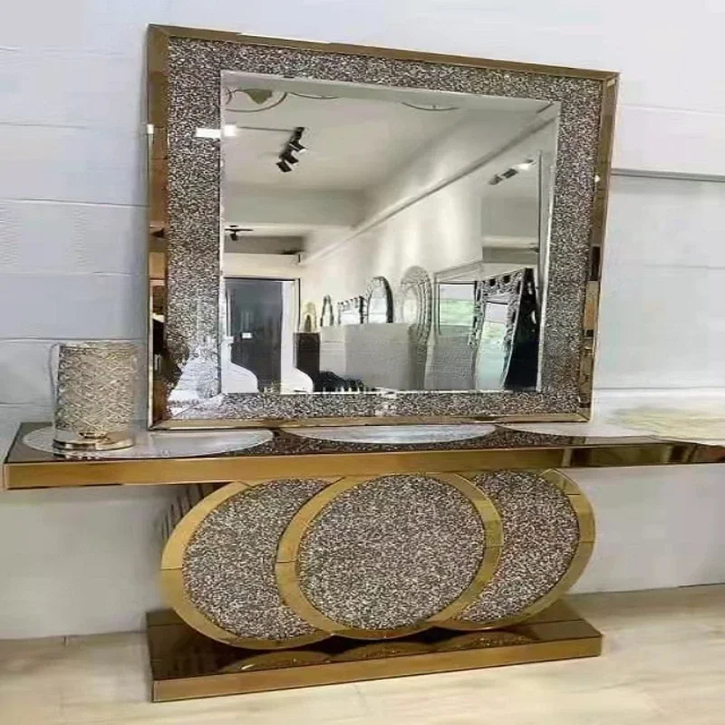 

New Design Mirrored Console Table with Mirror