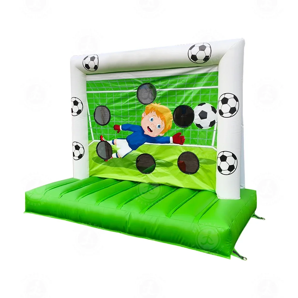 Pvc Material Inflatable Soccer Cage Inflatable Football Shooting Target Games For Party Events