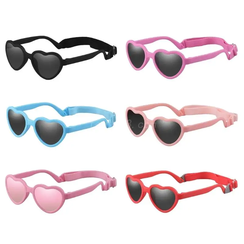 

Adorable UV Resistant Sunglasses Heart-shape Sunglasses Polarized Sunglasses Perfect Sun Protection for Your Children