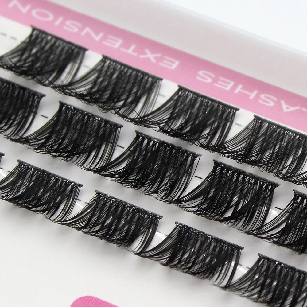 Natural soft fluffy false eyelashes DIY personal eyelash extensions natural segmented eyelashes mink hair