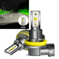 1:1 Halogen to LED Fog Light Bulbs Plug and Play H7 H4 H11 H8 H9 H16 9005 9006 Amber Golden Yellow White Blue 1900K 3200K 6000K