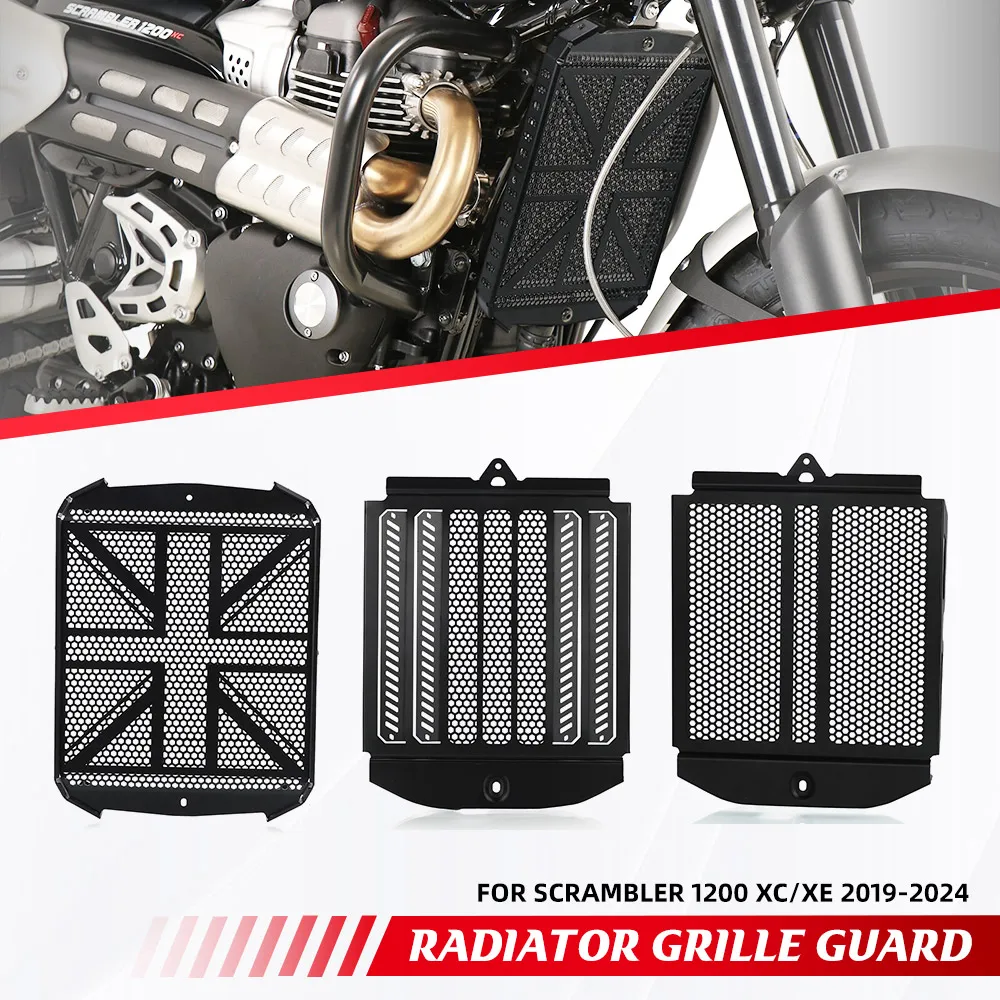 

For Scrambler 1200 XC/XE 2019 2020-2021-2022-2023 2024 Radiator Grille Guard Cover Protector Oil Cooler Scrambler1200 2025