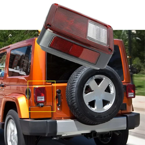 Conjunto de luz trasera halógena izquierda derecha con arnés para Jeep Wrangler JK 2007 2008 2009 2010 2011 2012 2013 2014 2015 2016 2017