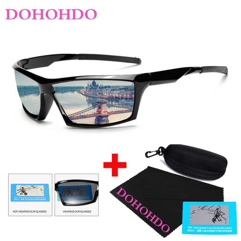 

DOHOHDO Polarized Sunglasses Men Women Top Quality Sun Glasses Driving Fashion Travel Eyewear UV400 Men Oculos With Glasses Box