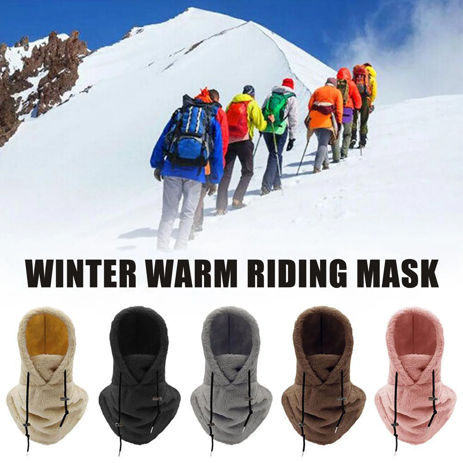 Winter Ski Balaclava Face Mask Hood Warmer Winter Sports Cap for Outdoor Activities Cold Weather